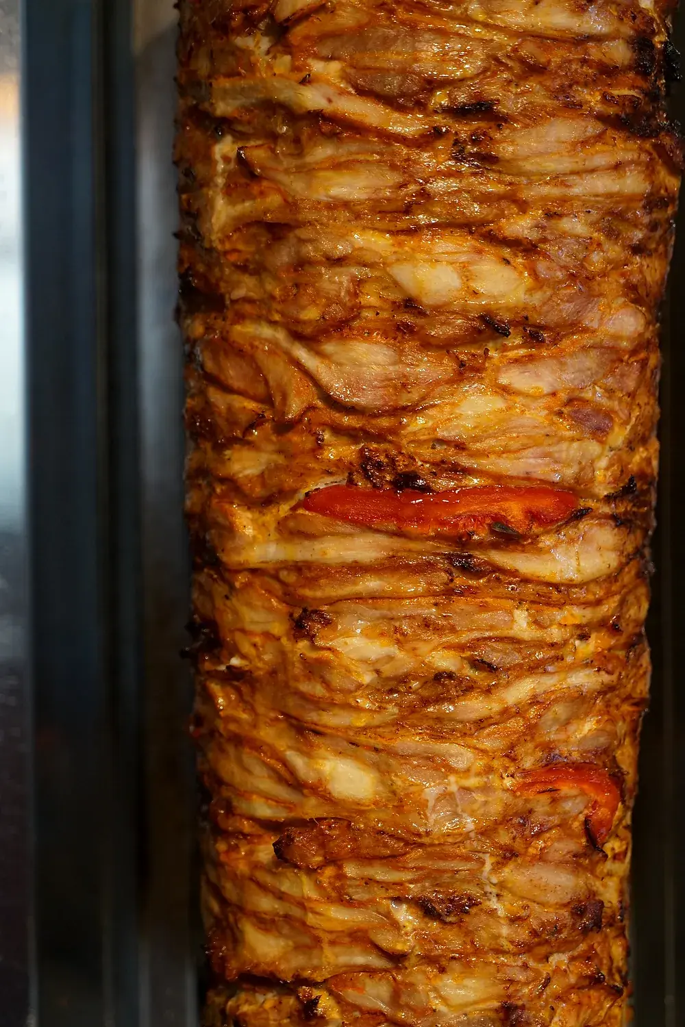Hähnchen Döner Spieß am Grill